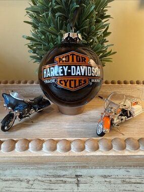 🖤🧡 Harley-Davidson Christmas Ornaments, Set of 3